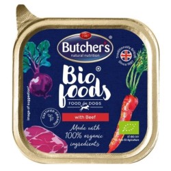 Butcher's BIO Foods - mokra karma dla psa z wołowiną - tacka 150 g