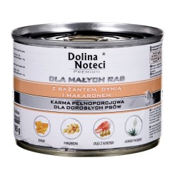 DOLINA NOTECI Premium Bażant z dynią i makaronem - mokra karma dla psów dorosłych ras małych - 185g