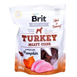 Brit Jerky Turkey Meaty Coins - Indyk - przysmak dla psa - 200 g