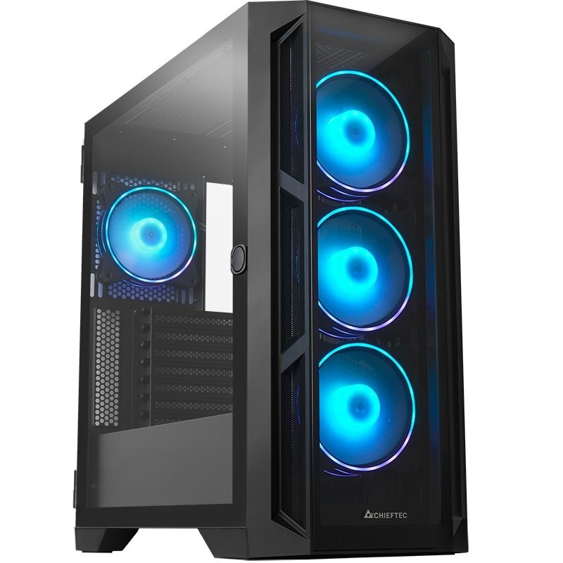 Chieftec APEX GA-01B-TG-OP ATX Midi Tower Czarny Chieftec APEX GA-01B-TG-OP ATX Midi Tower Czarny