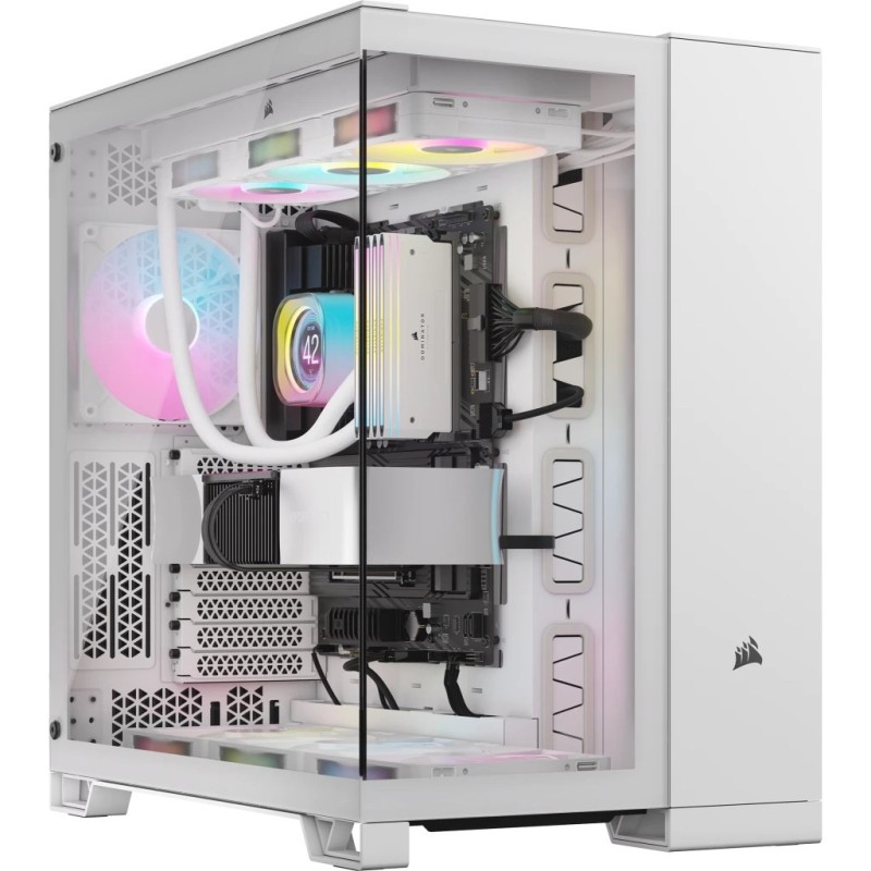 iCUE LINK 6500X RGB Tempered Glass Mid-Tower, White iCUE LINK 6500X RGB Tempered Glass Mid-Tower, White