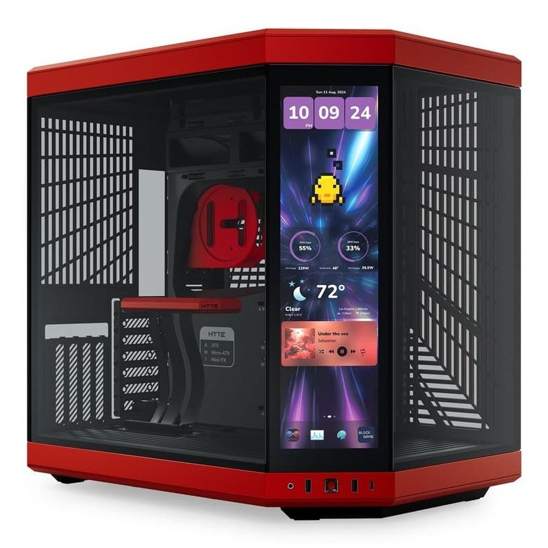 Hyte Y70 Midi Tower Touch Infinite - Black Cherry